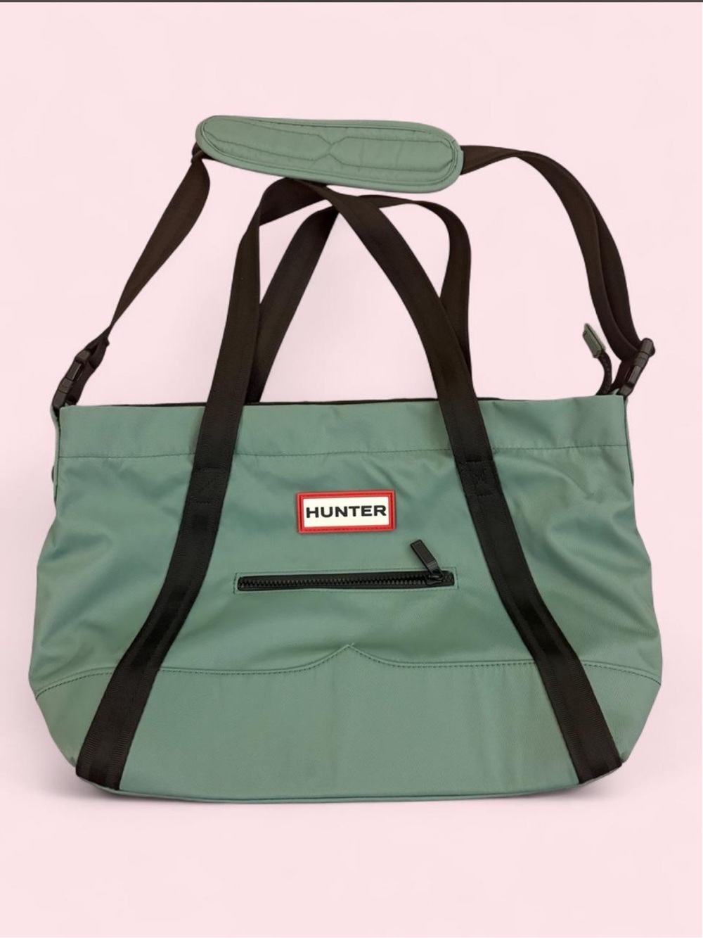 Hunter Nylon Medium Top Clip Tote Bag